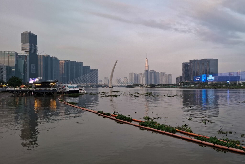 Ho Chi Minh City in Vietnam at sunset