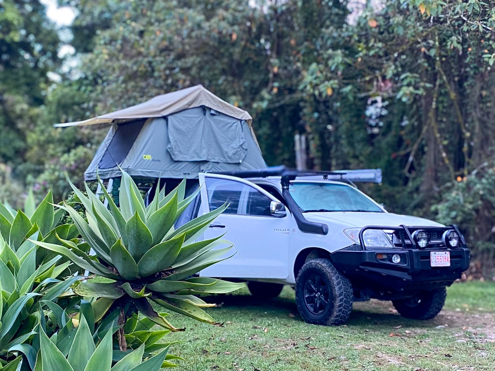 Our 4x4 while camping in Costa Rica