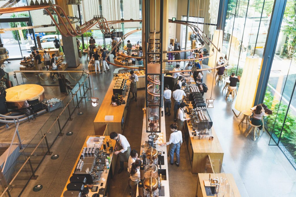 The Starbucks Reserve Roastery is one of the top attractions in Tokyo