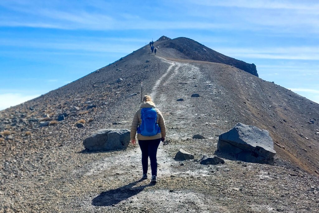 Red Crater during Hiking the Tongariro Crossing
