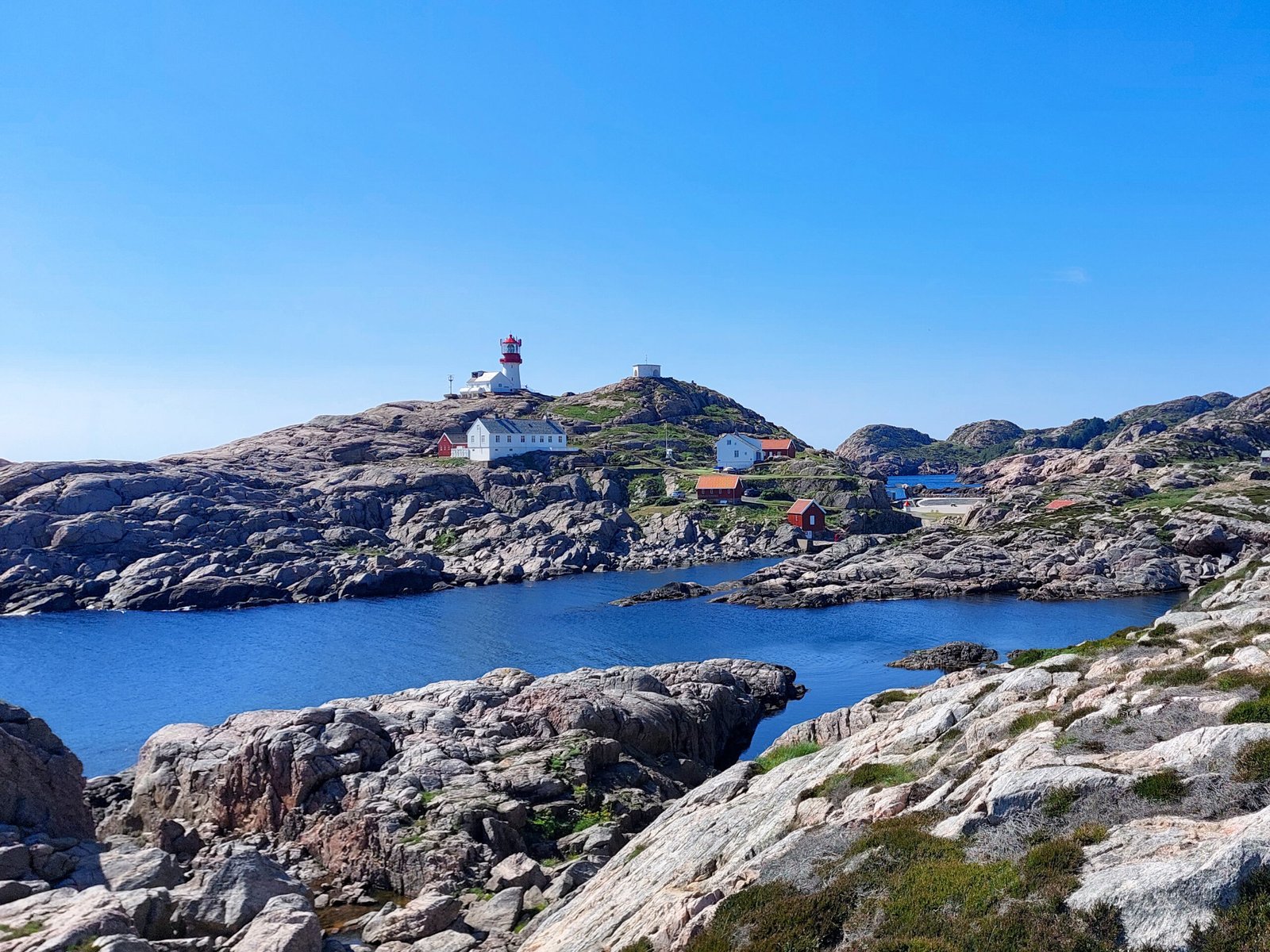 Lighthouse on the southcoast of Norway